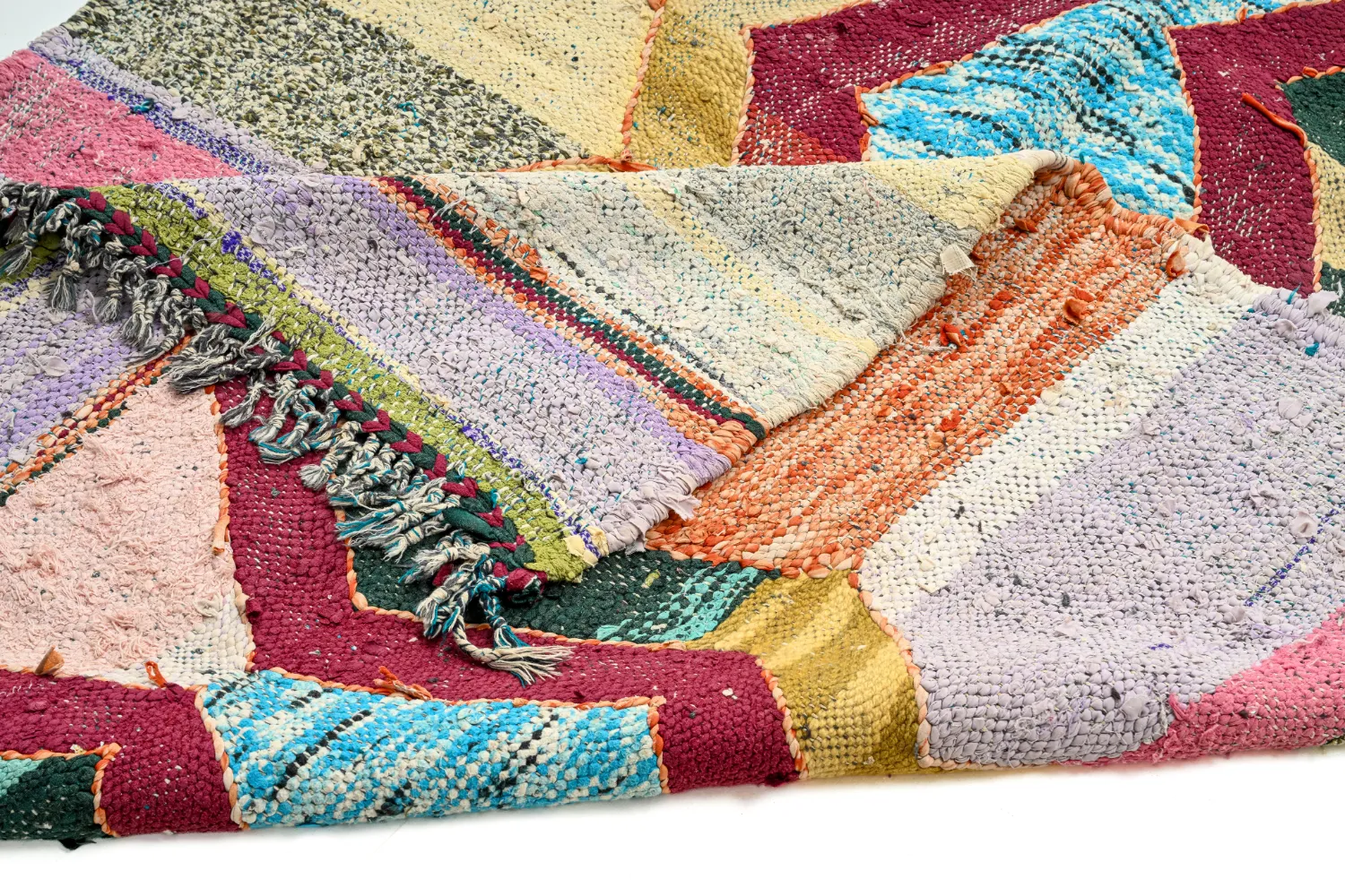 Koberec Berbere Marocký Boucherouite 125 x 215 cm