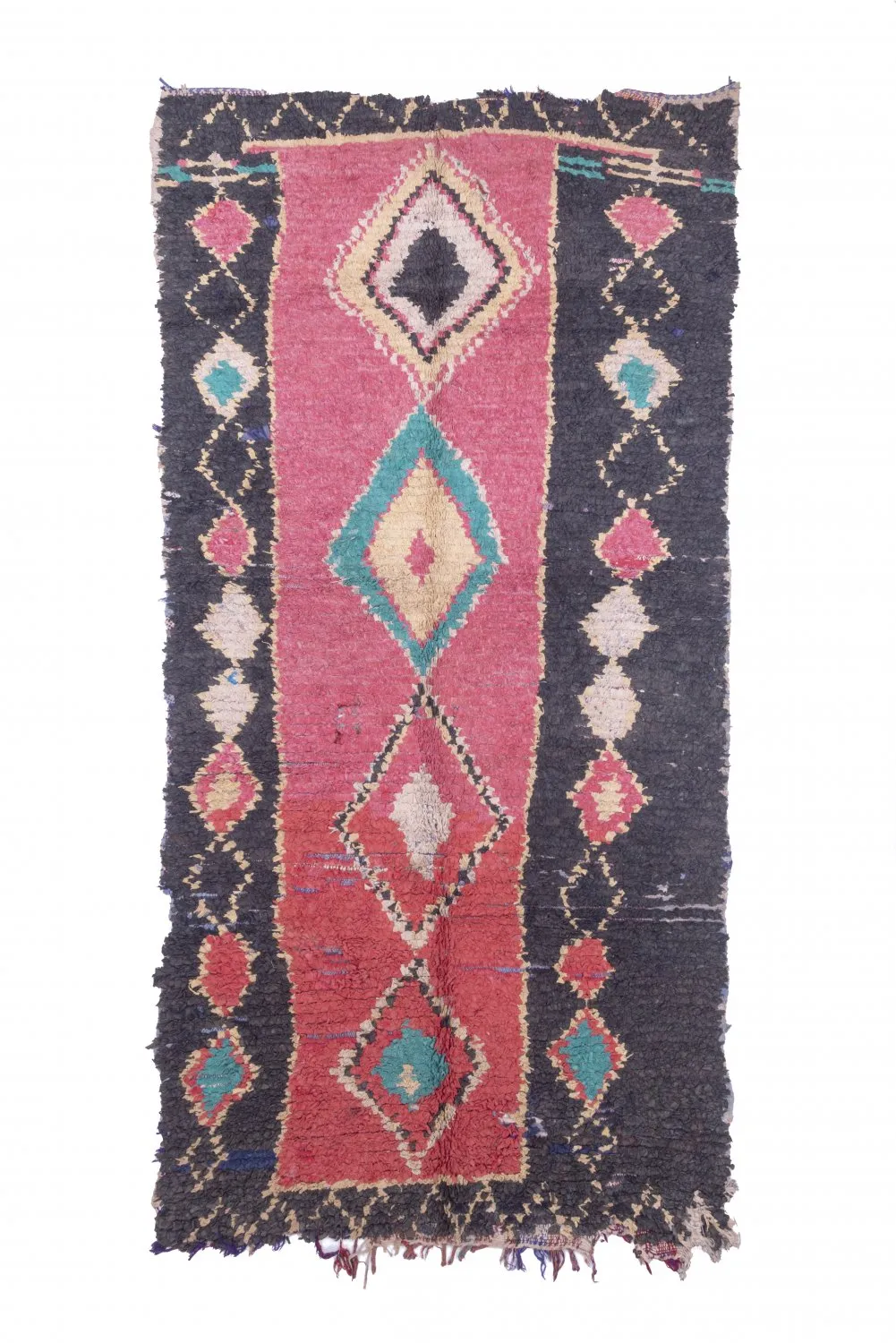 Marockansk Boucherouite-matta 275 x 135 cm