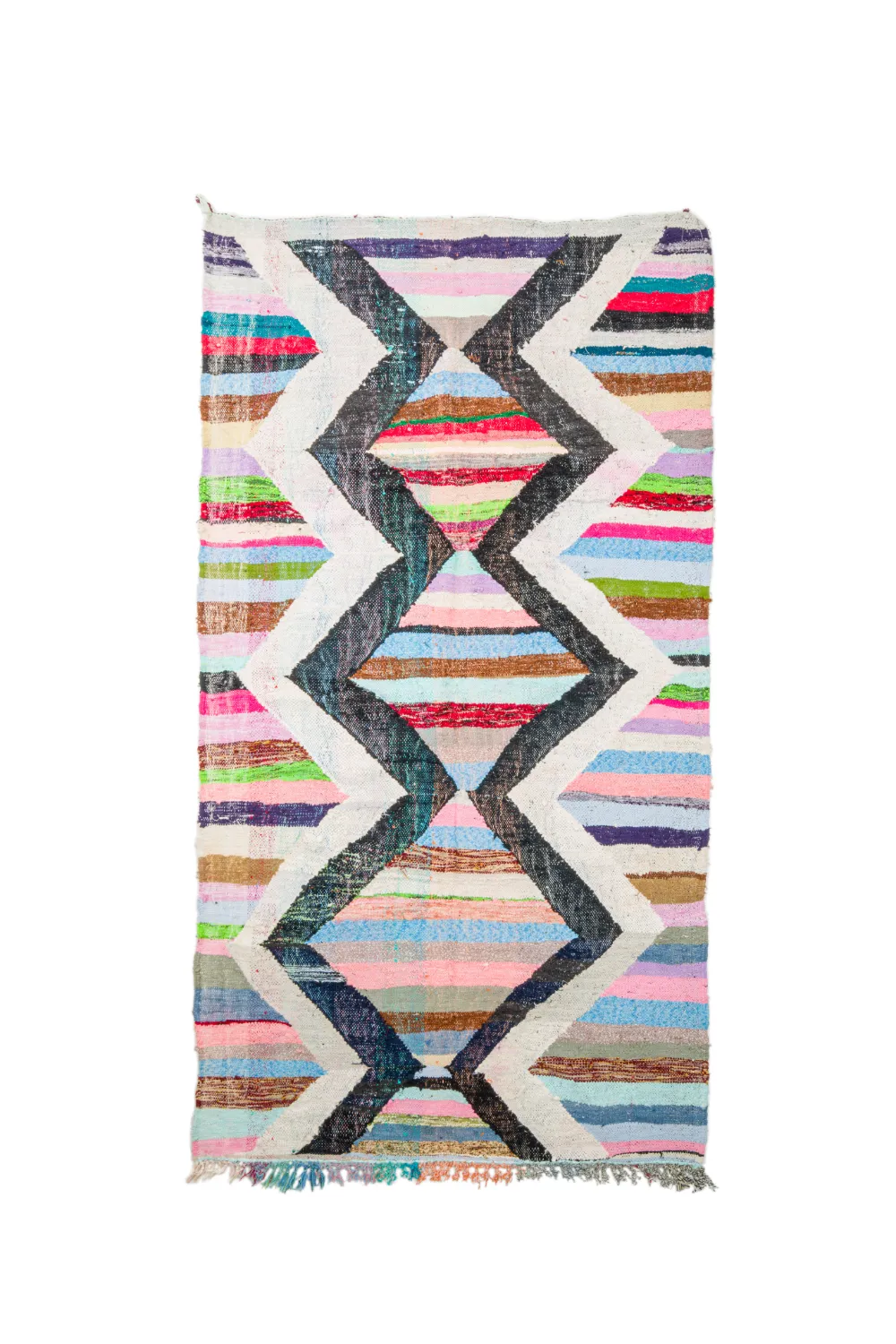 Koberec Berbere Marocký Boucherouite 145 x 245 cm