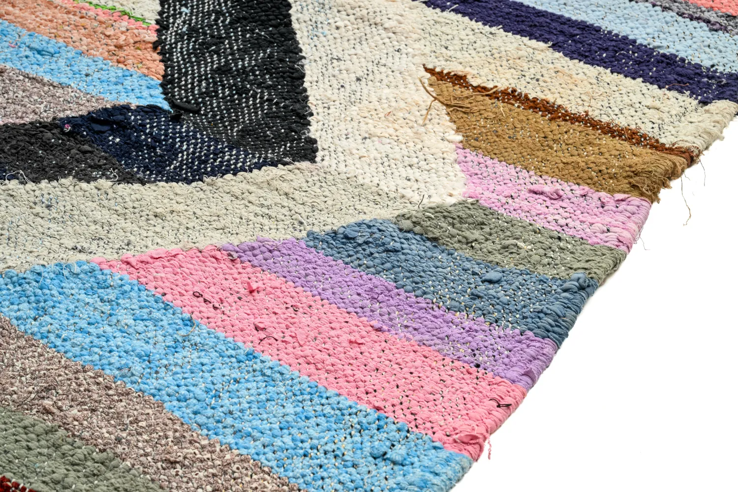 Koberec Berbere Marocký Boucherouite 145 x 245 cm