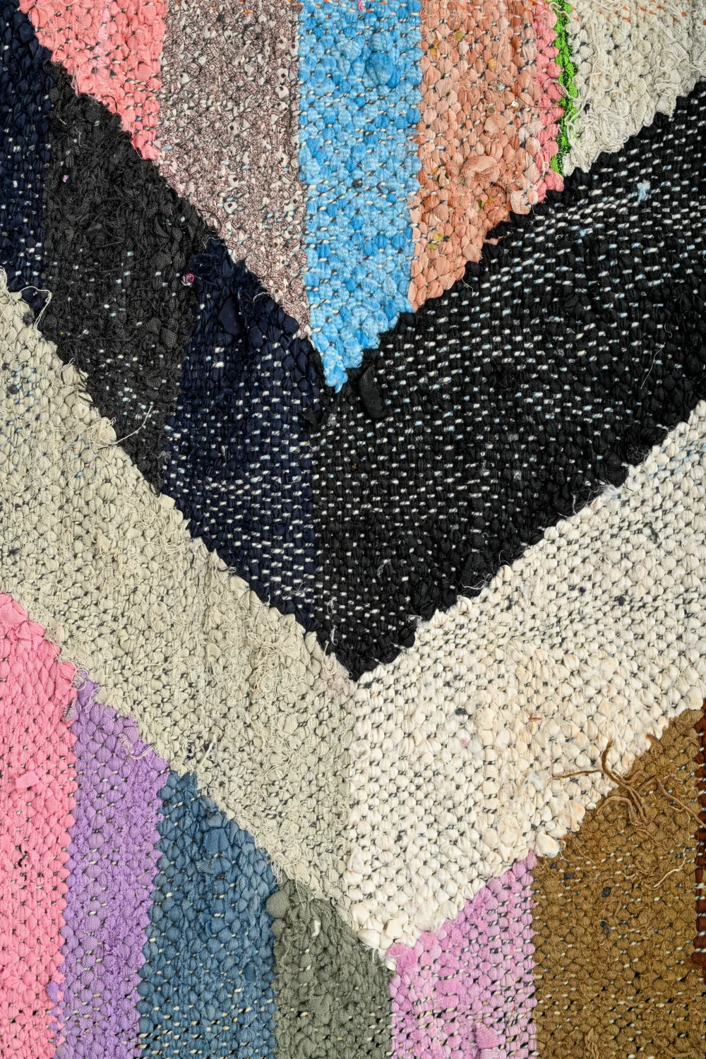Koberec Berbere Marocký Boucherouite 145 x 245 cm