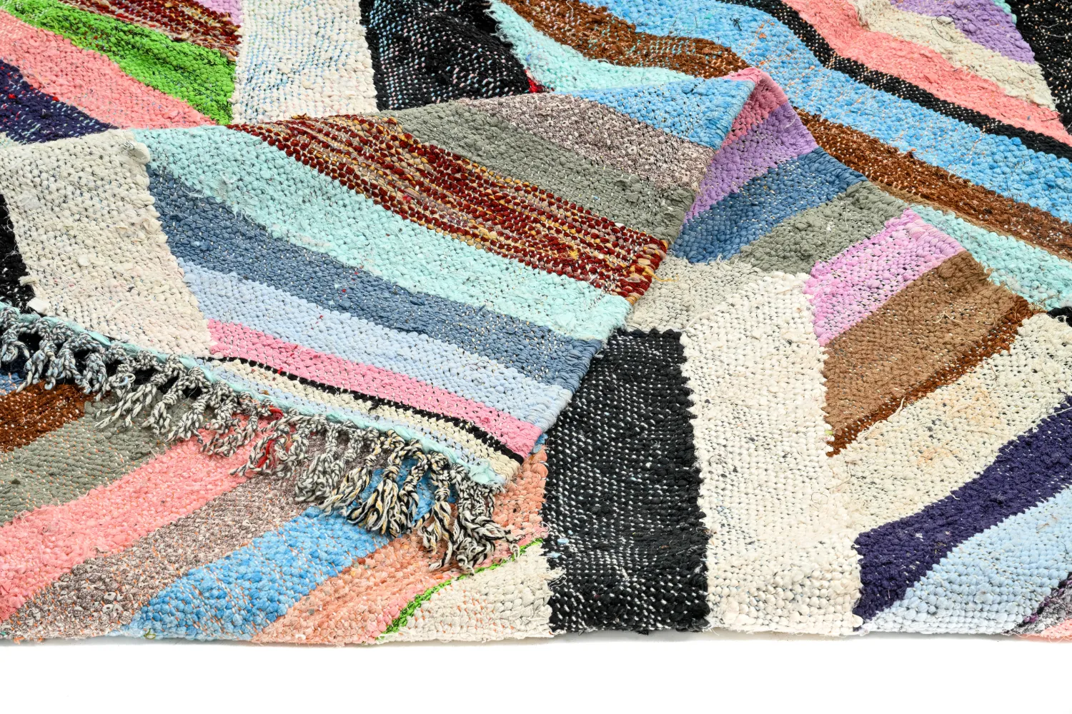 Koberec Berbere Marocký Boucherouite 145 x 245 cm