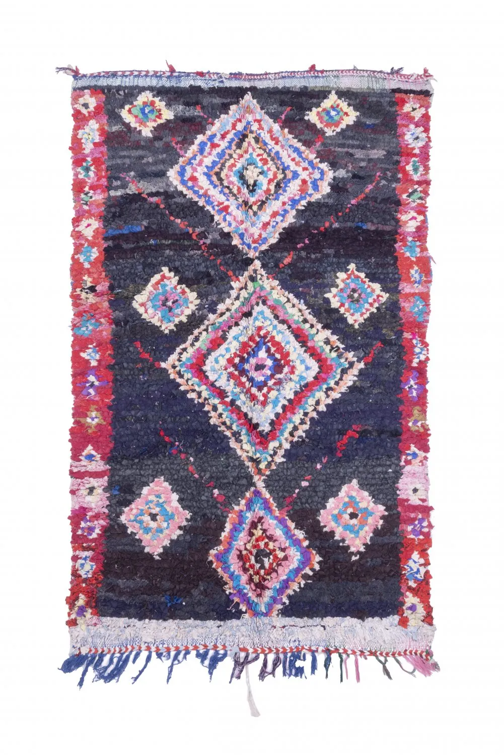 Marockansk Boucherouite-matta 220 x 130 cm
