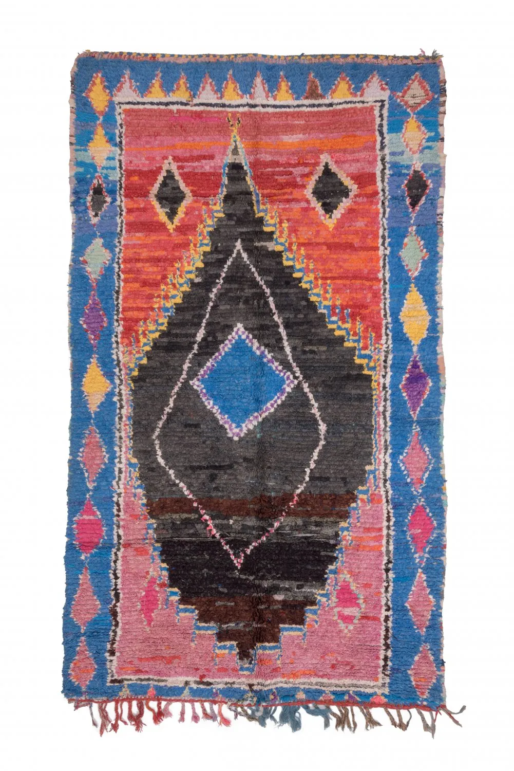 Marockansk Boucherouite-matta 275 x 155 cm