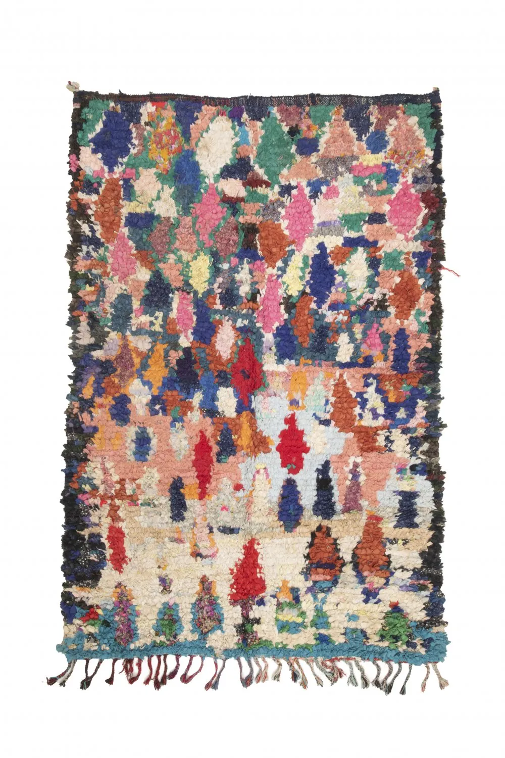 Marockansk Boucherouite-matta 220 x 140 cm