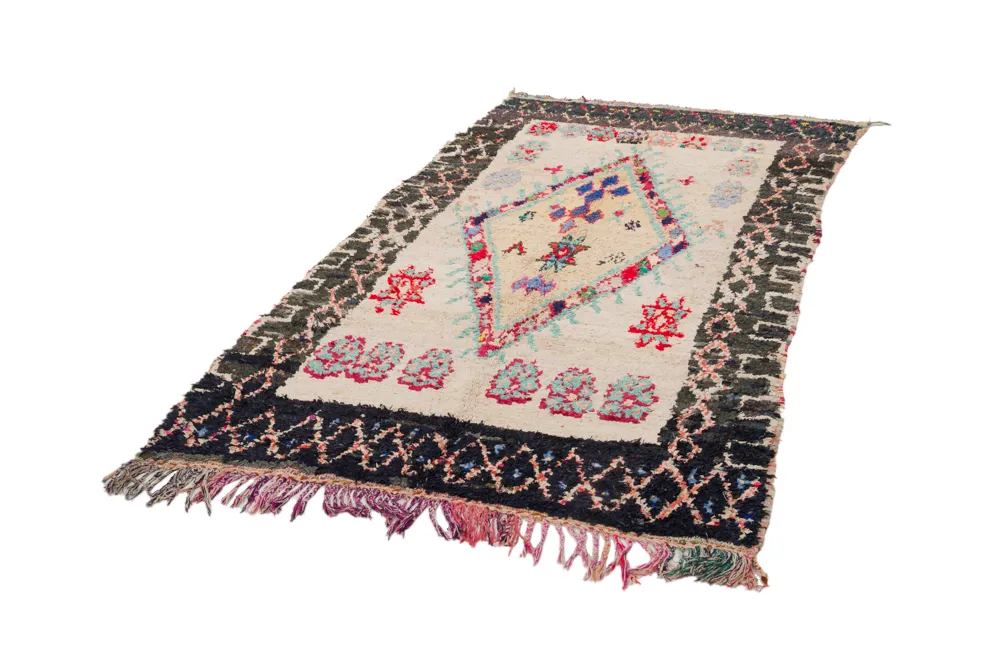 Koberec Berbere Marocký Boucherouite 270 x 130 cm