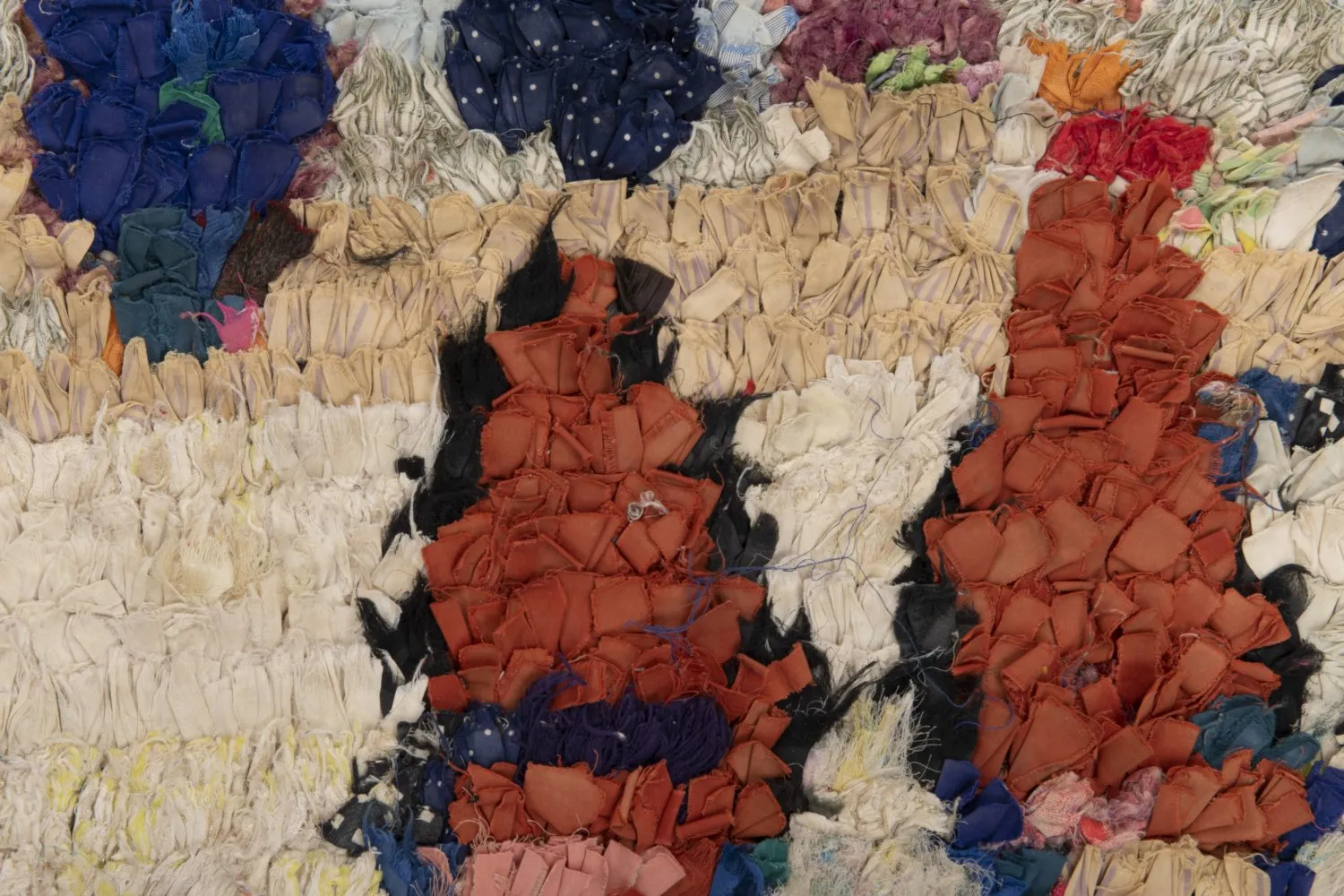 Marockansk Boucherouite-matta 220 x 140 cm