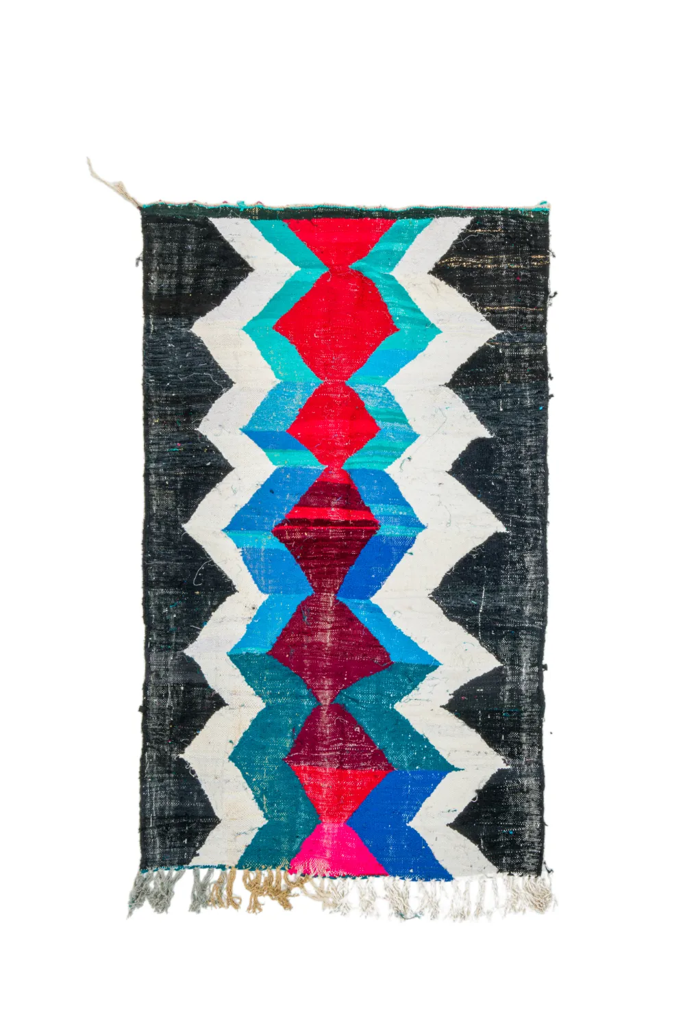 Berberská rohož Marocký Boucherouite 130 x 220 cm