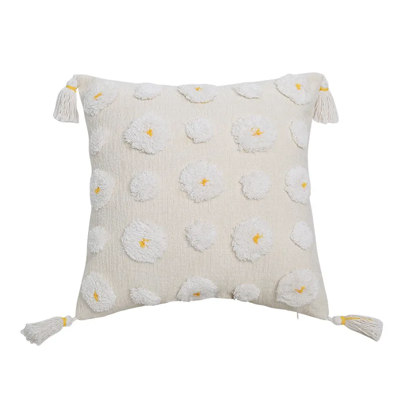 Obal na vankúš - Boho Flower (žltá)