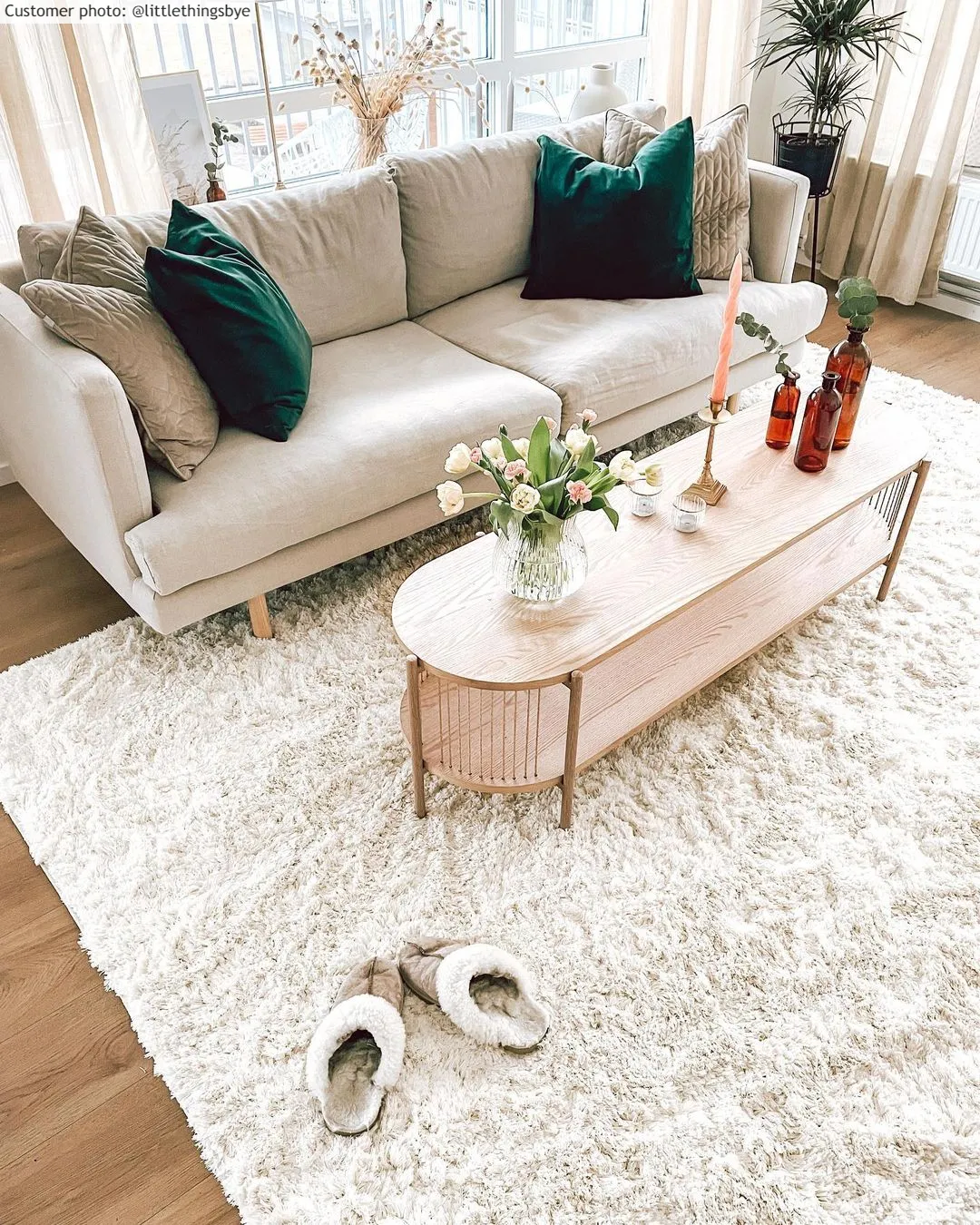 Koberce s dlhým vlasom - Kanvas (biela)