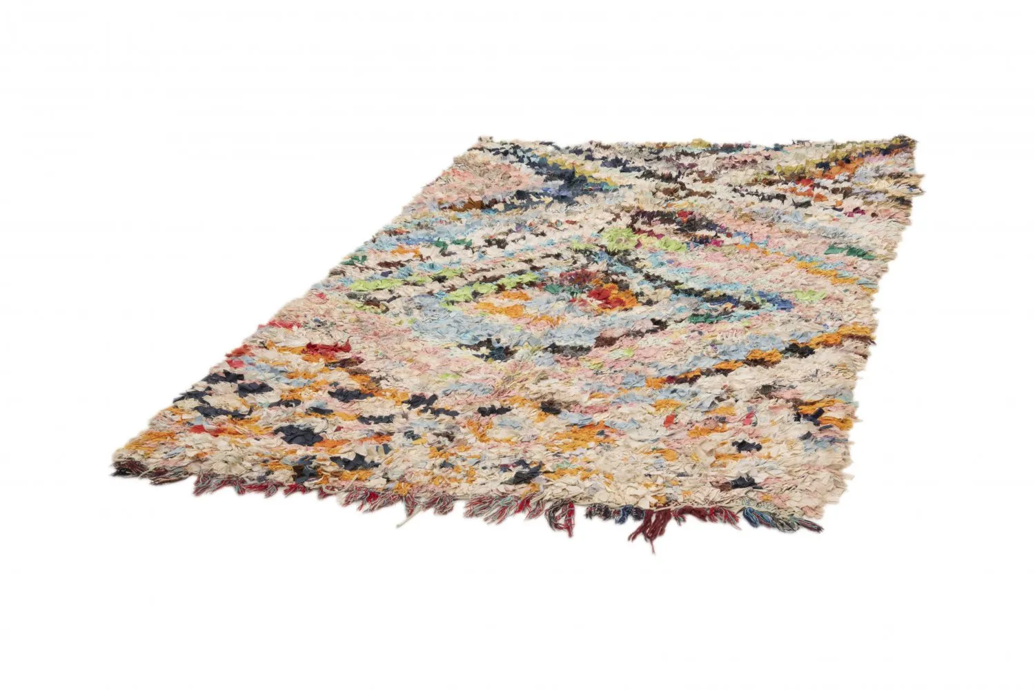 Marockansk Boucherouite-matta 210 x 160 cm