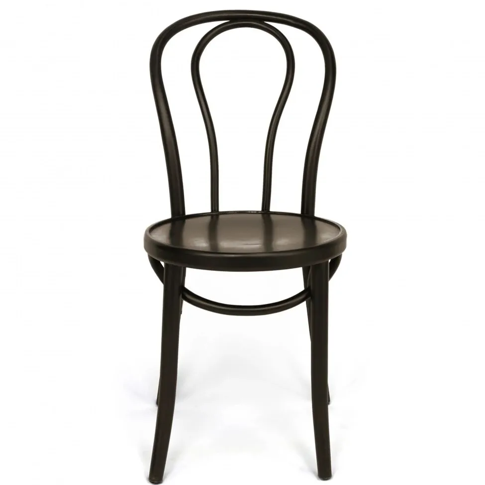 Stol - Bistro (trä/svart) - 2 st