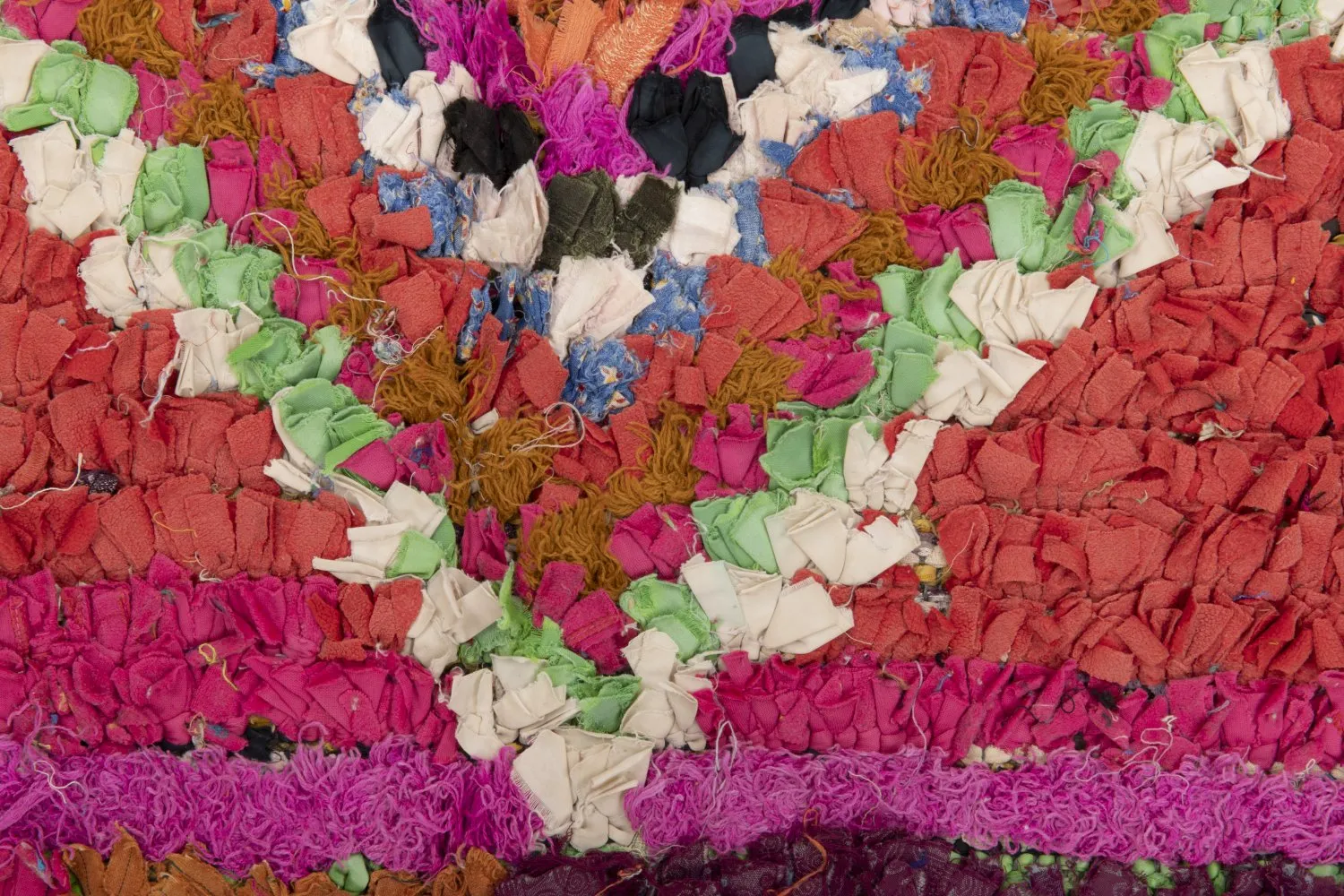 Marockansk Boucherouite-matta 210 x 140 cm