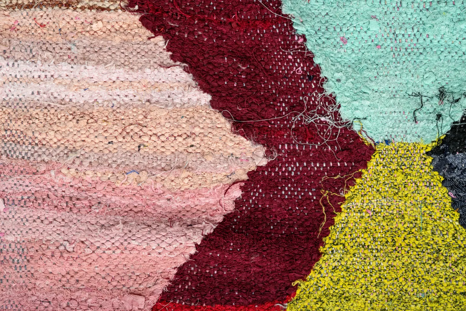 Koberec Berbere Marocký Boucherouite 140 x 260 cm