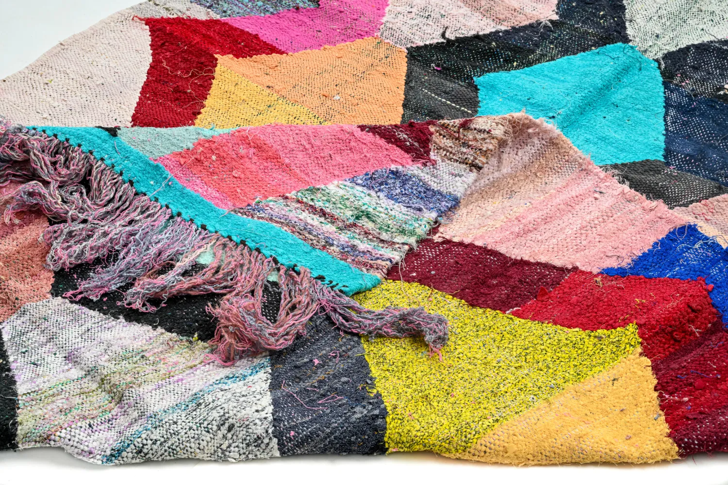 Koberec Berbere Marocký Boucherouite 140 x 260 cm