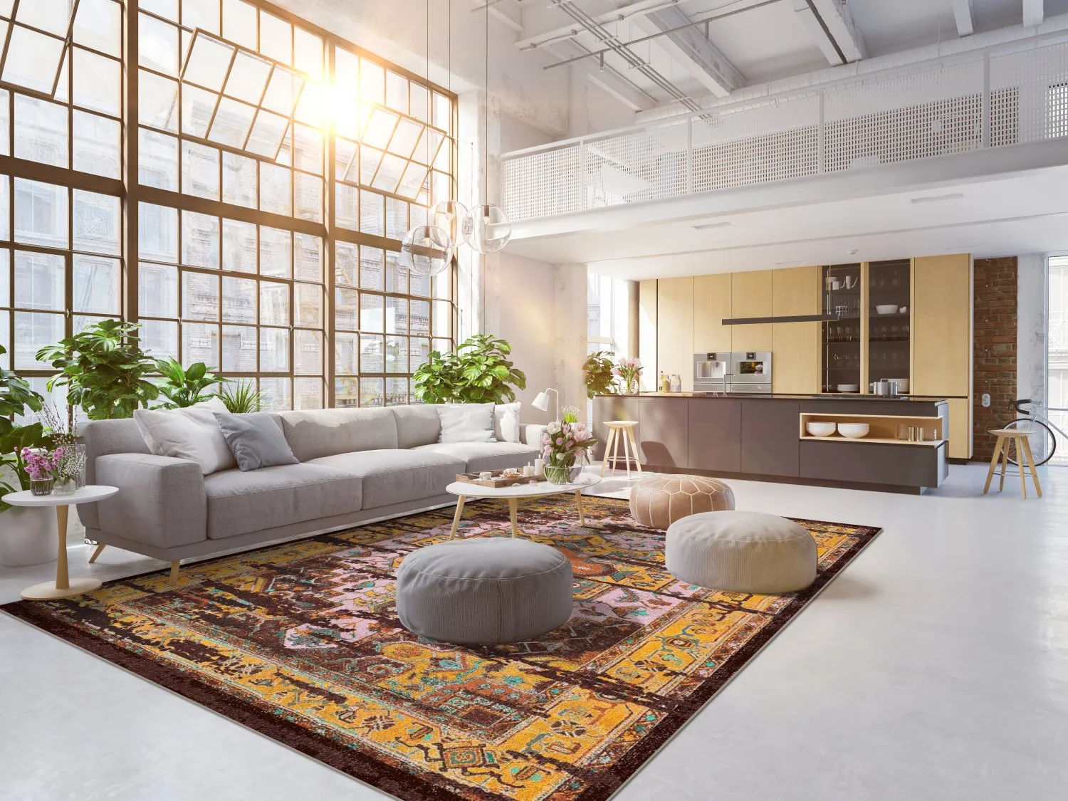 Koberec Wilton - Darnah (žltá/multikolorová)