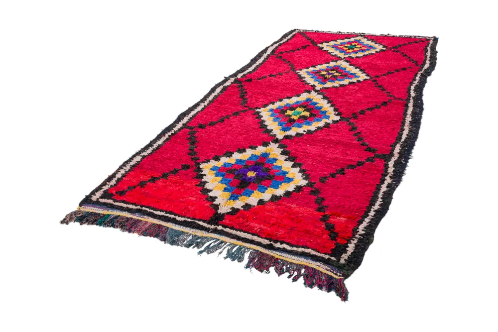 Koberec Berbere Marocký Boucherouite 310 x 145 cm