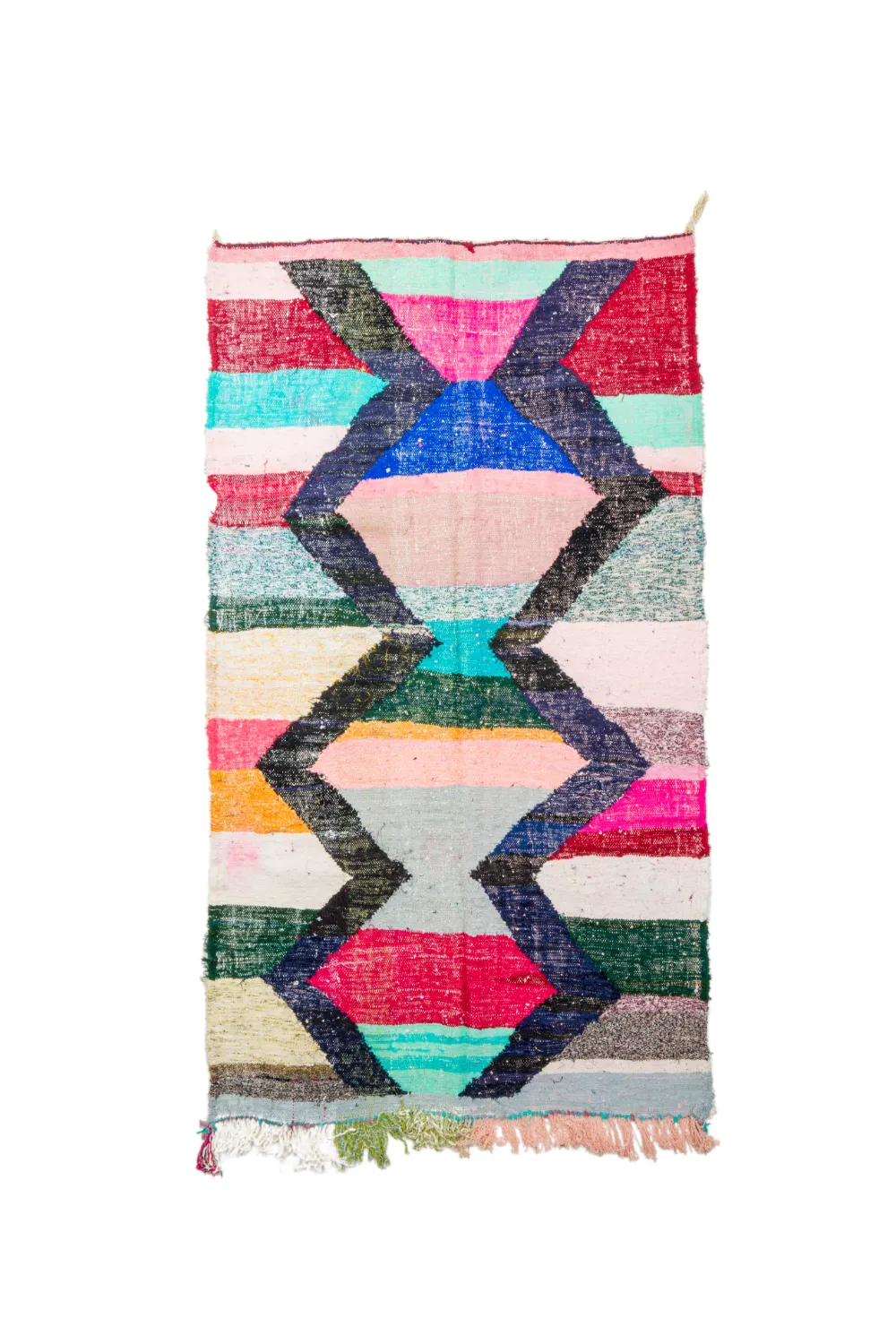 Koberec Berbere Marocký Boucherouite 135 x 240 cm