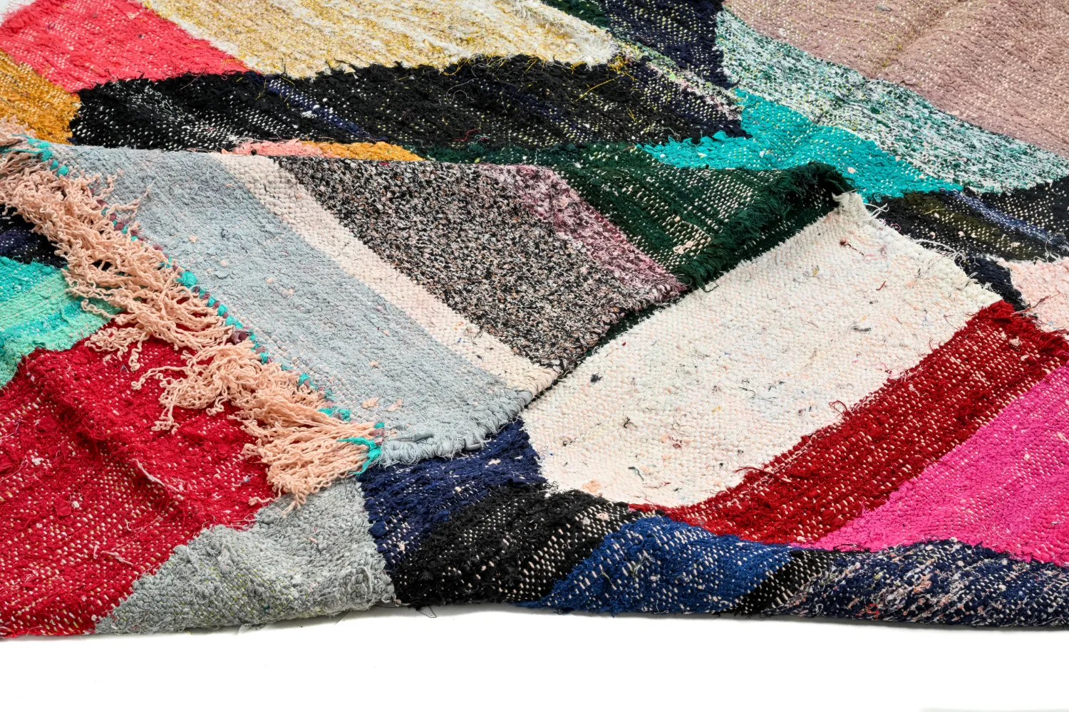 Koberec Berbere Marocký Boucherouite 135 x 240 cm