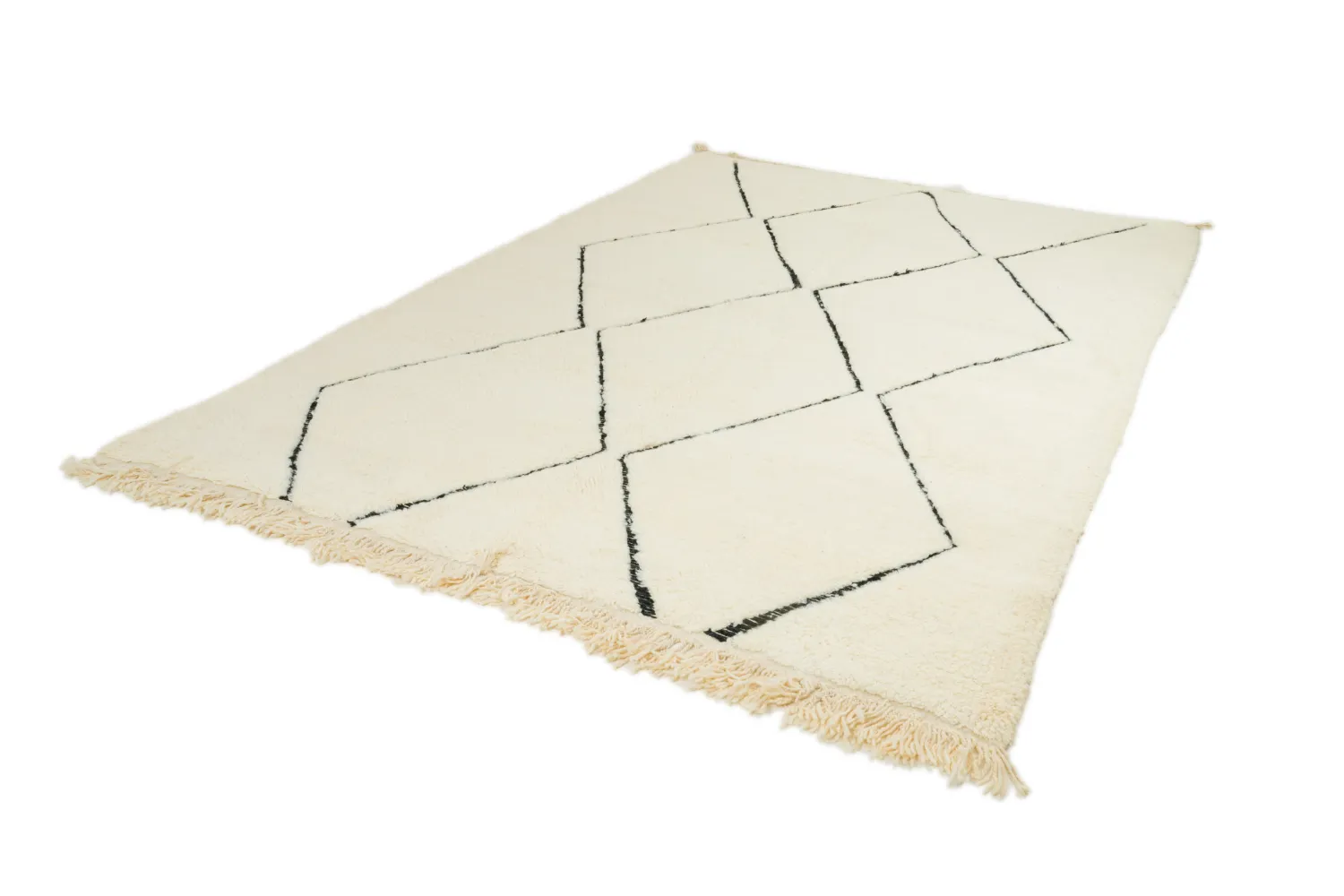 Kilimový koberec Marocký Beni Ourain 205 x 290 cm