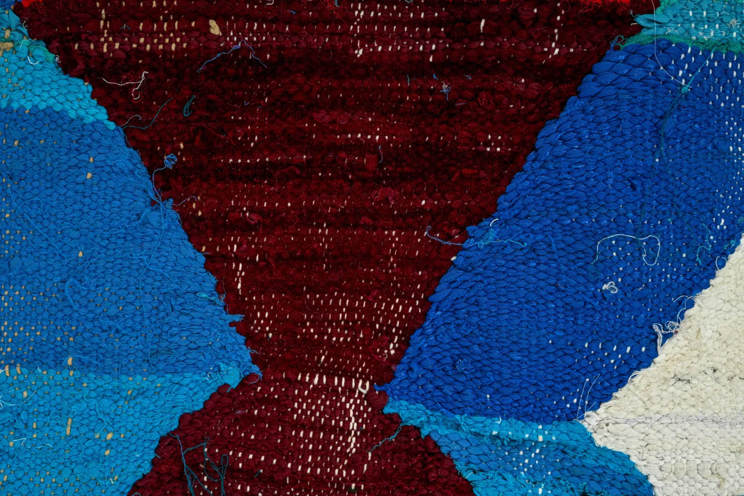 Berberská rohož Marocký Boucherouite 130 x 220 cm