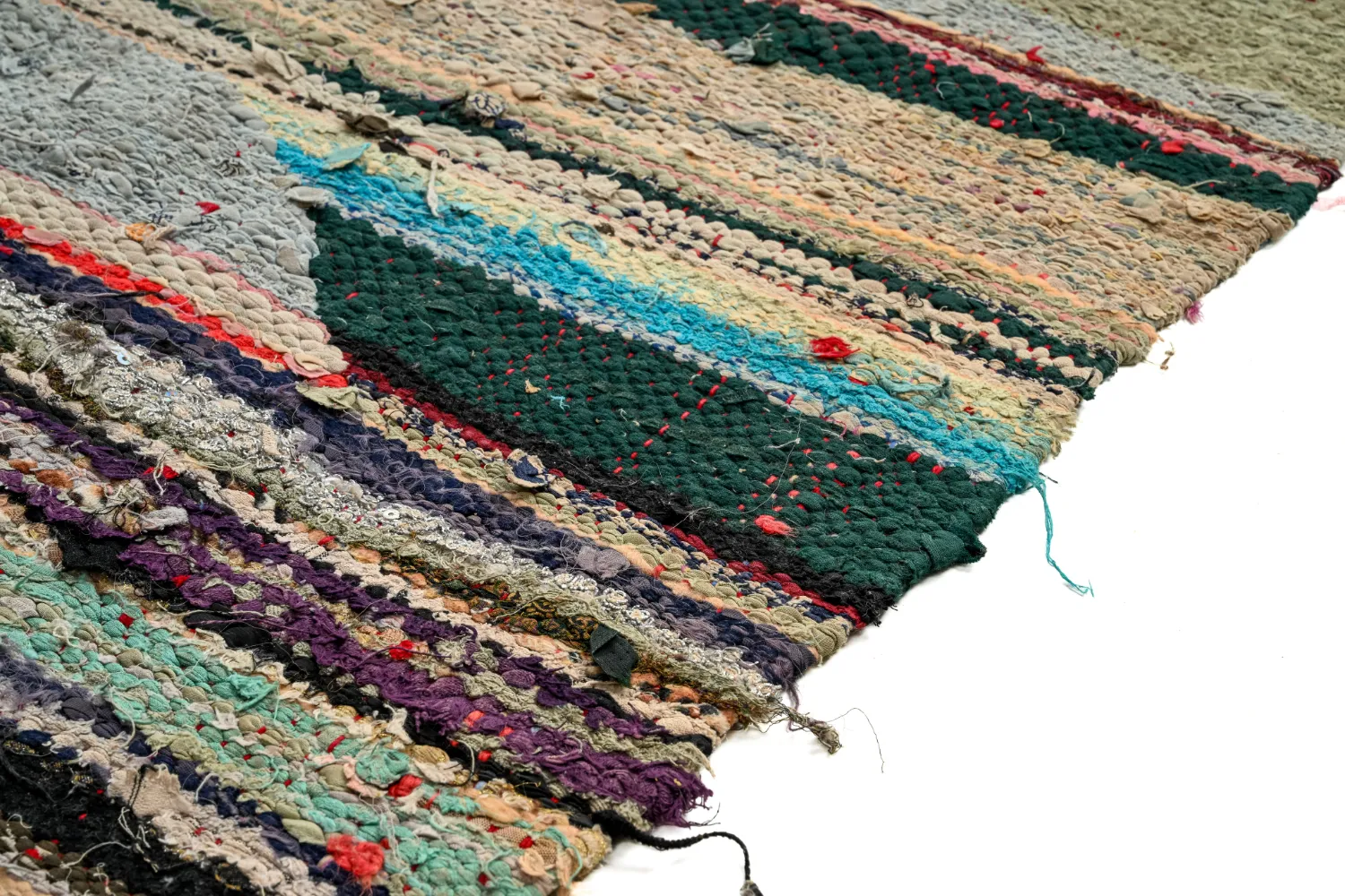 Koberec Berbere Marocký Boucherouite 120 x 245 cm