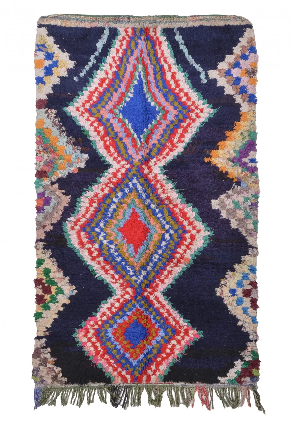 Marockansk Boucherouite-matta 190 x 115 cm