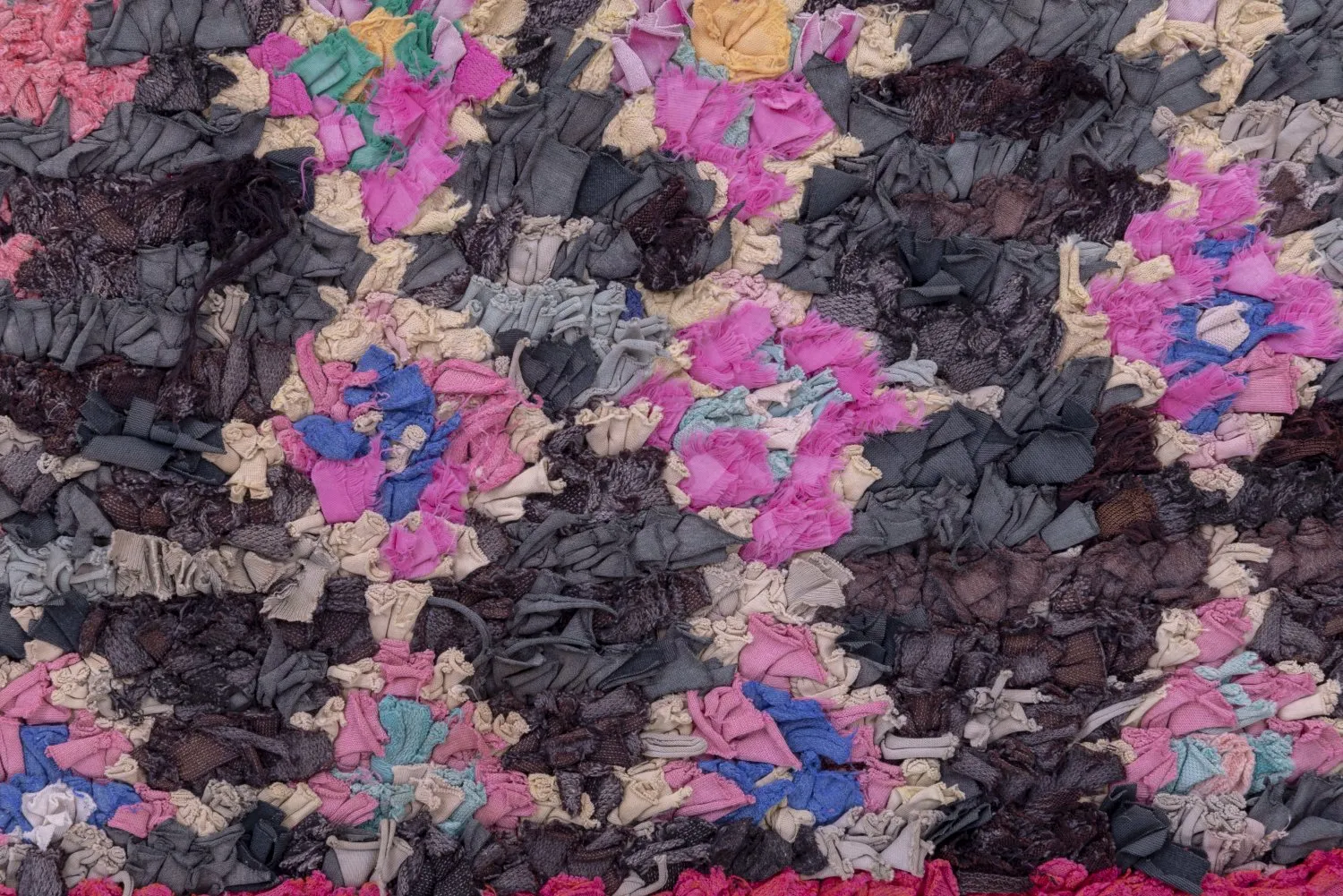 Marockansk Boucherouite-matta 210 x 125 cm