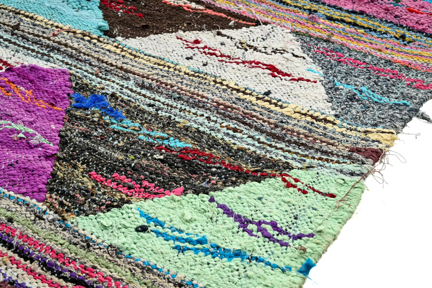 Koberec Berbere Marocký Boucherouite 135 x 235 cm