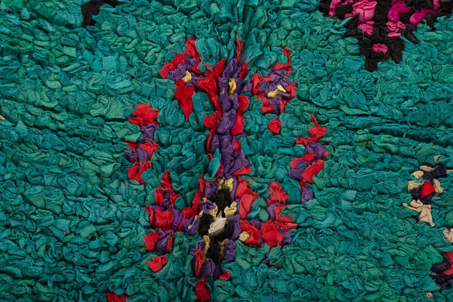 Marocký berberský koberec Boucherouite 155 x 335 cm