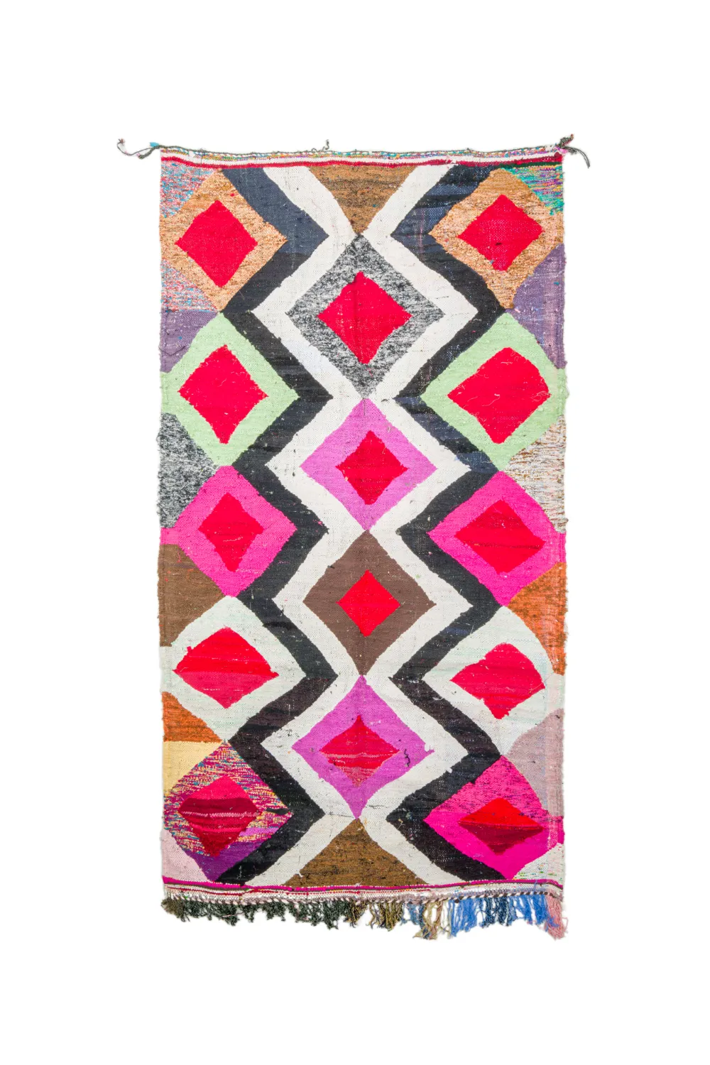 Koberec Berbere Marocký Boucherouite 145 x 260 cm