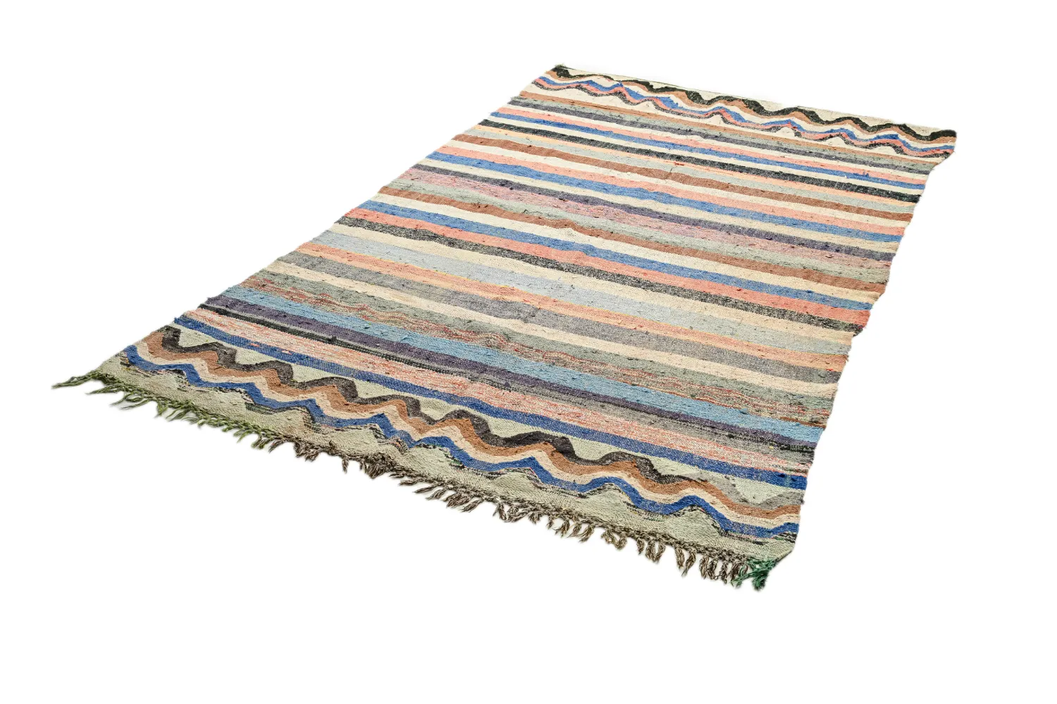 Koberec Berbere Marocký Boucherouite 150 x 275 cm