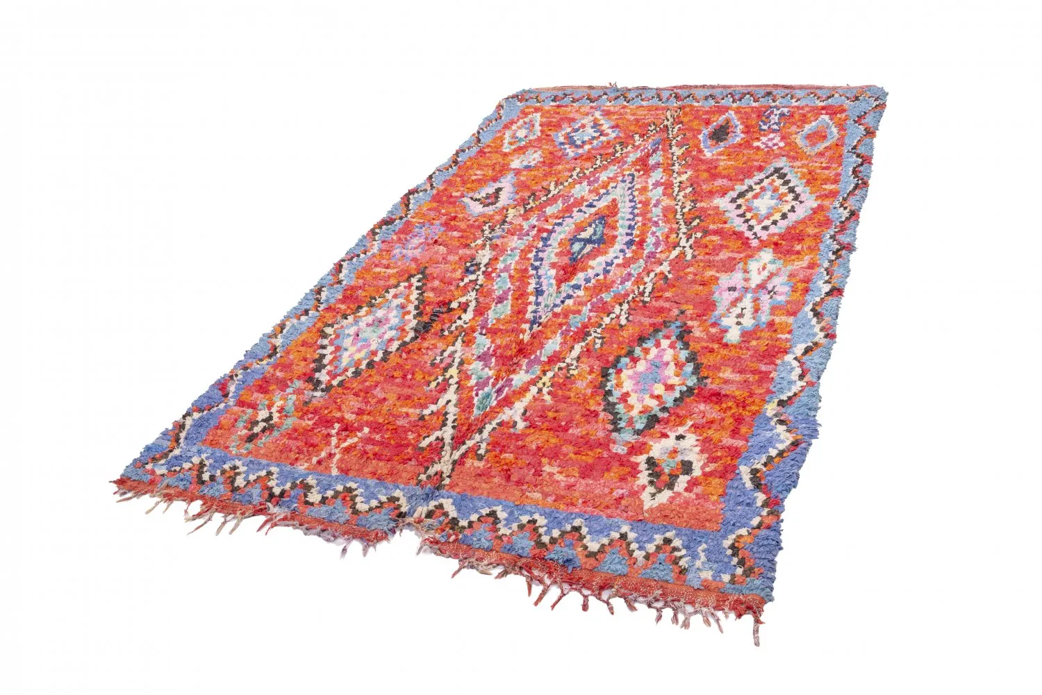Marockansk Boucherouite-matta 265 x 150 cm