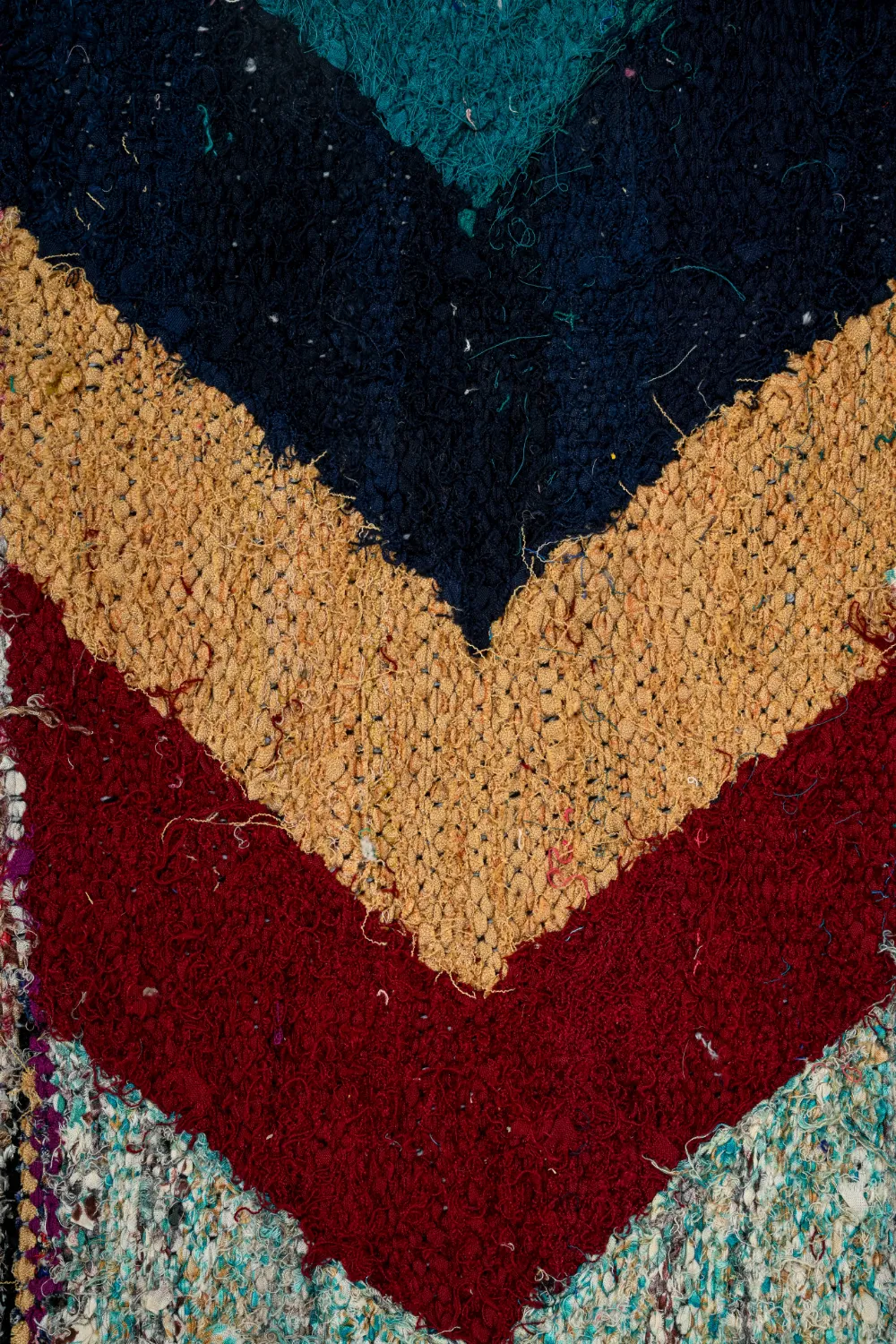 Berberská rohož Marocký Boucherouite 115 x 205 cm