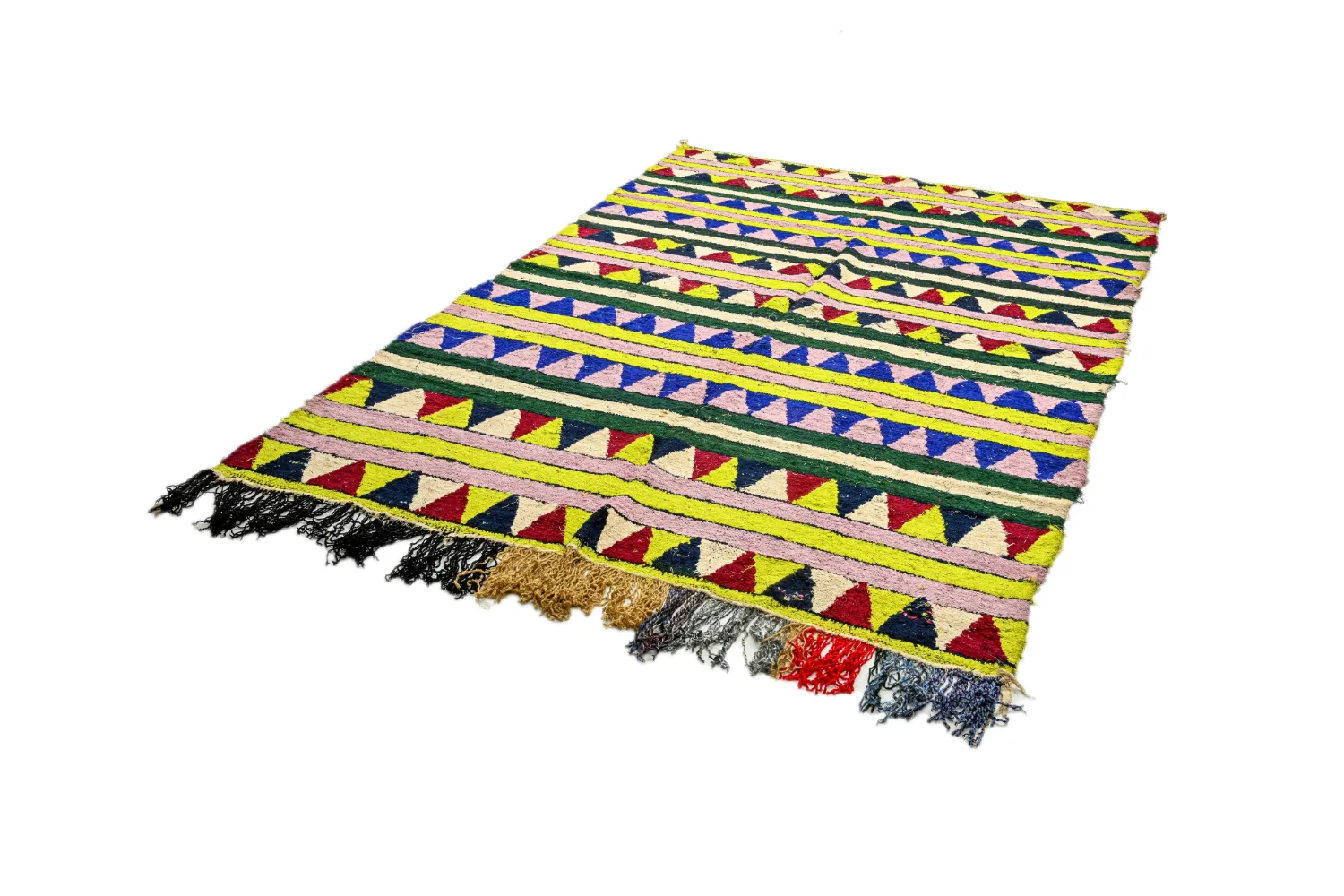 Koberec Berbere Marocký Boucherouite 170 x 255 cm