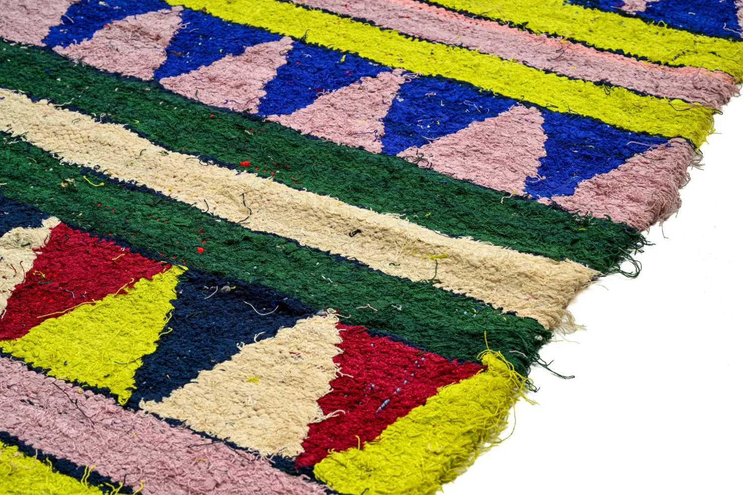 Koberec Berbere Marocký Boucherouite 170 x 255 cm