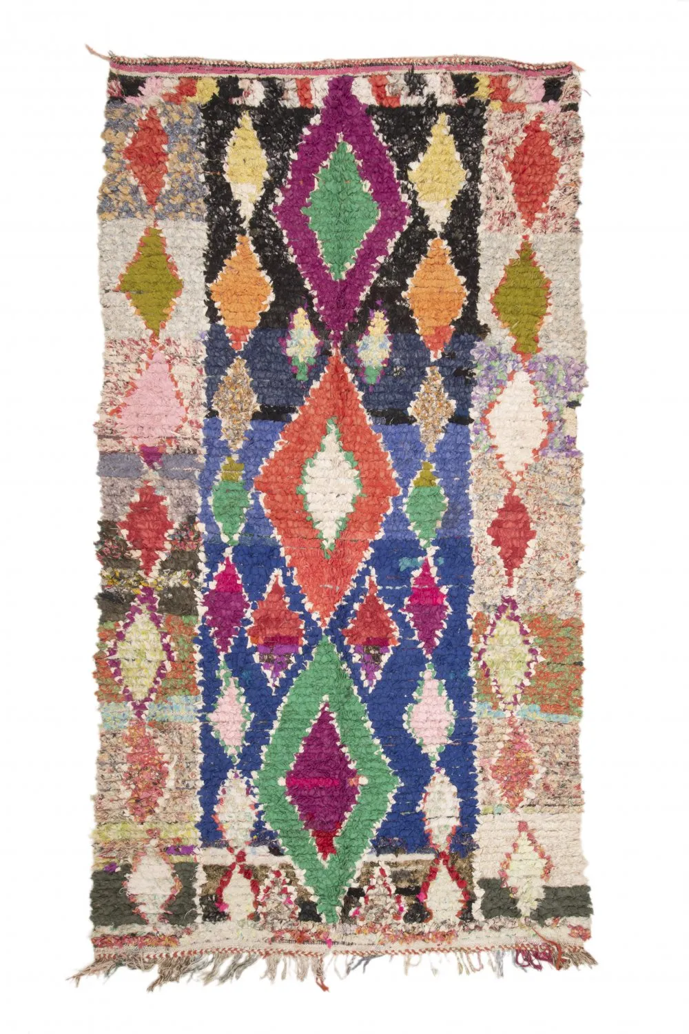 Marockansk Boucherouite-matta 295 x 150 cm