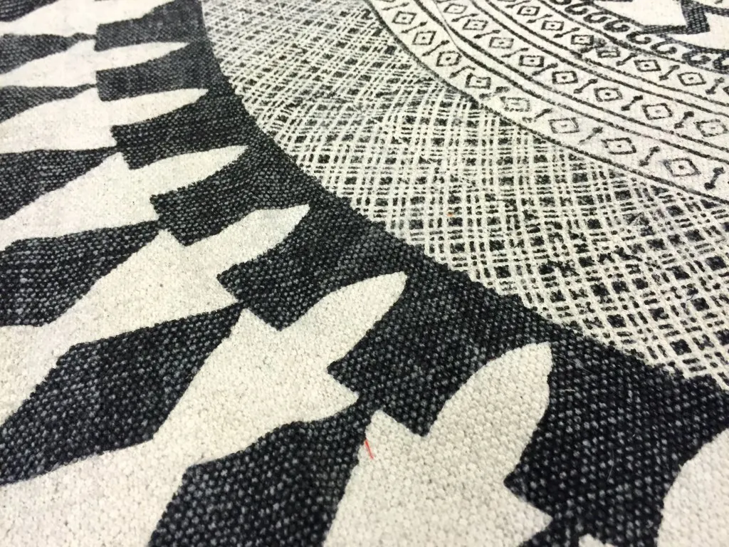 Kruhové koberce - Marrakech (kruhový) (čierna/biela/sivá)