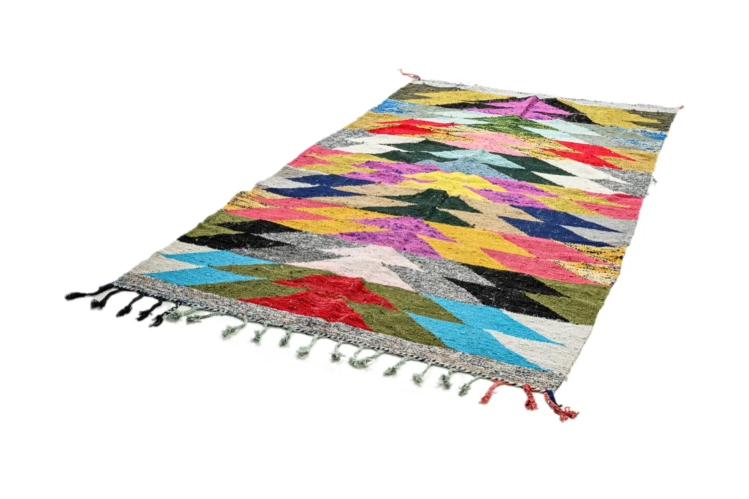 Koberec Berbere Marocký Boucherouite 155 x 255 cm