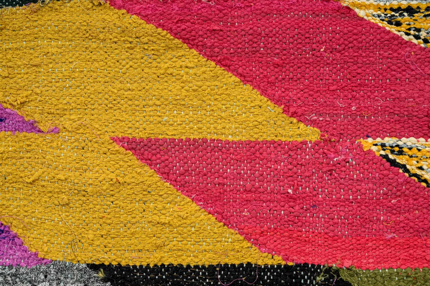 Koberec Berbere Marocký Boucherouite 155 x 255 cm