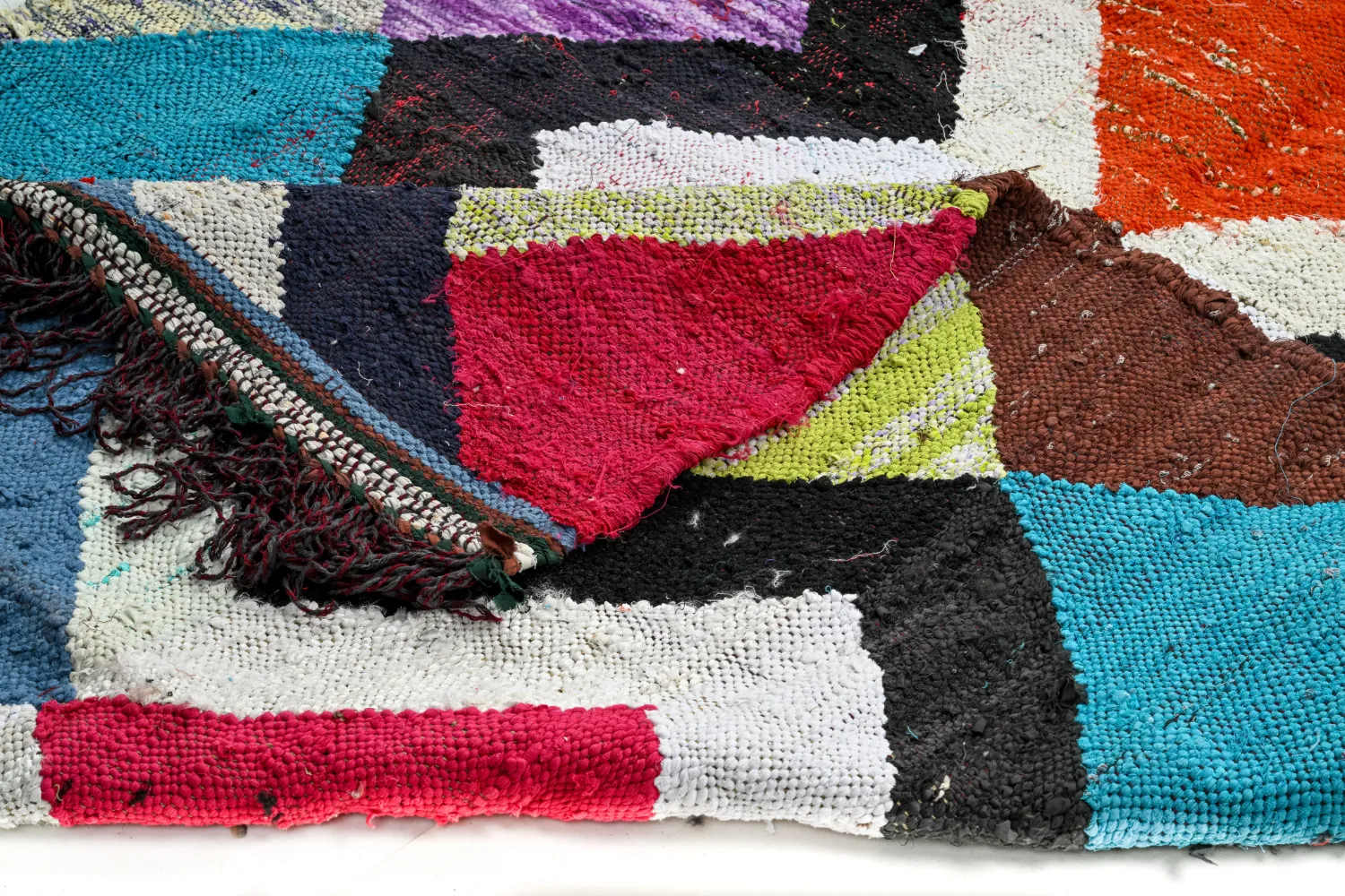 Koberec Berbere Marocký Boucherouite 155 x 290 cm