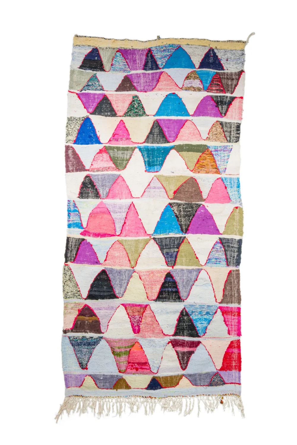 Koberec Berbere Marocký Boucherouite 135 x 275 cm