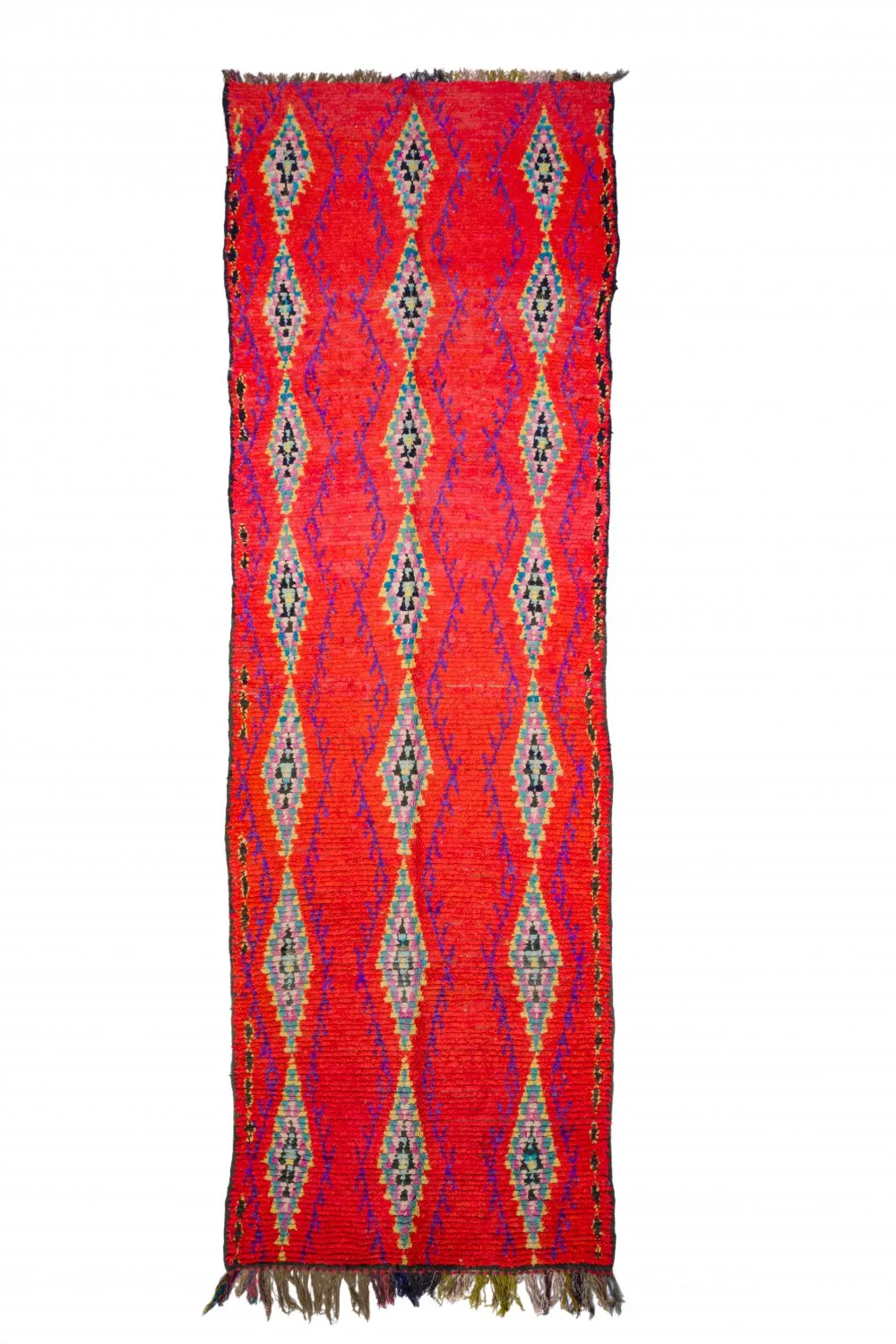Koberec Berbere Marocký Boucherouite 440 x 135 cm
