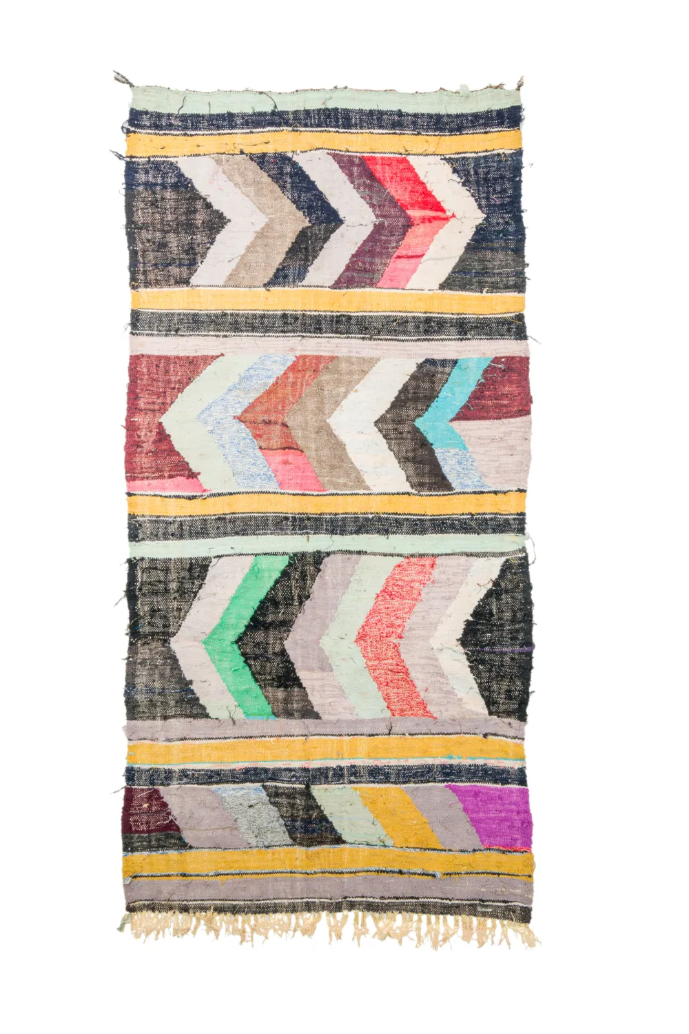 Koberec Berbere Marocký Boucherouite 130 x 260 cm