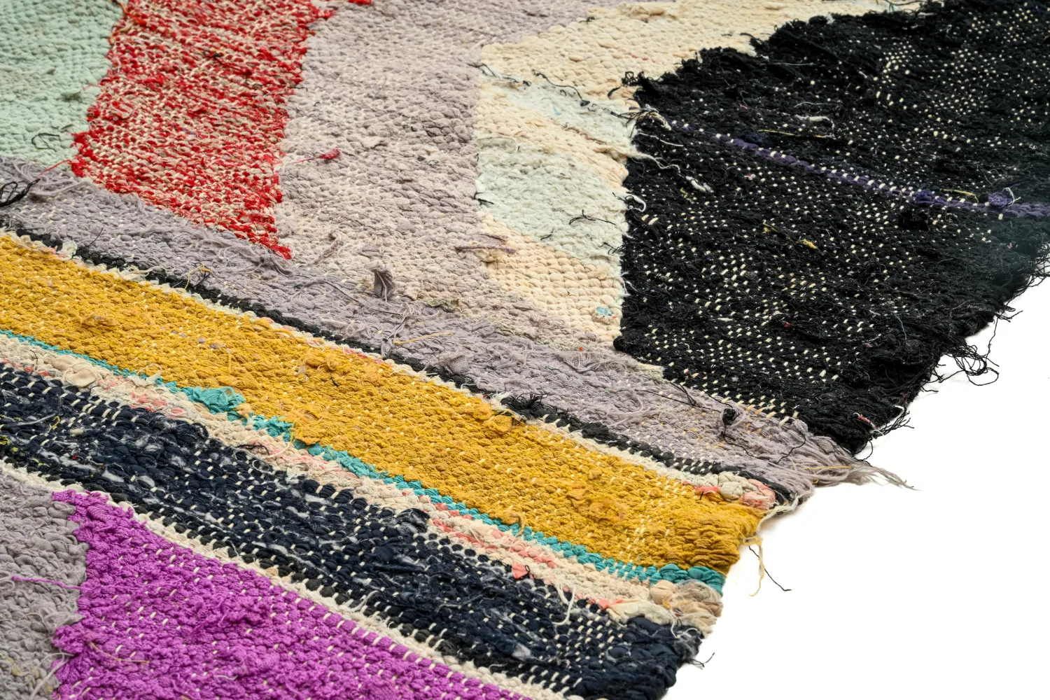 Koberec Berbere Marocký Boucherouite 130 x 260 cm