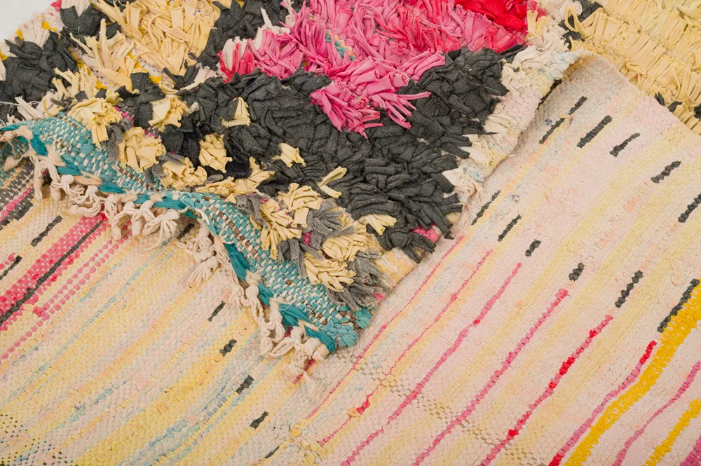 Koberec Berbere Marocký Boucherouite 390 x 150 cm