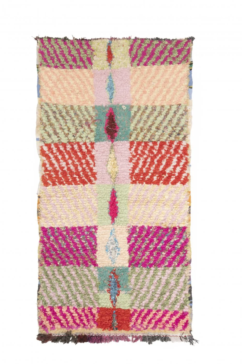 Marockansk Boucherouite-matta 205 x 100 cm