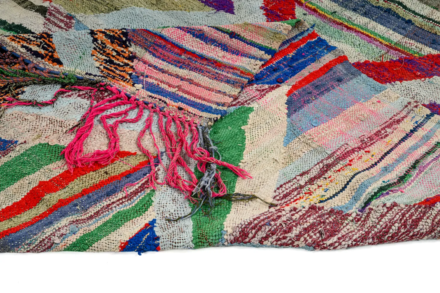 Berberská rohož Marocký Boucherouite 145 x 295 cm