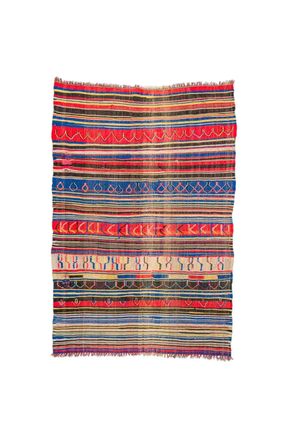 Berberská rohož Marocký Boucherouite 165 x 235 cm