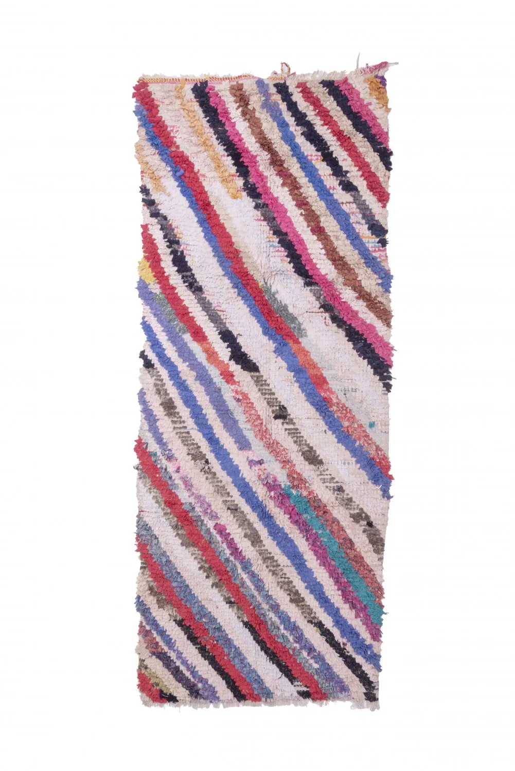 Marockansk Boucherouite-matta 250 x 100 cm